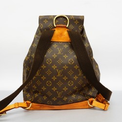 Louis Vuitton Backpack Daypack Monogram Montsouris GM M51135 Brown Women's