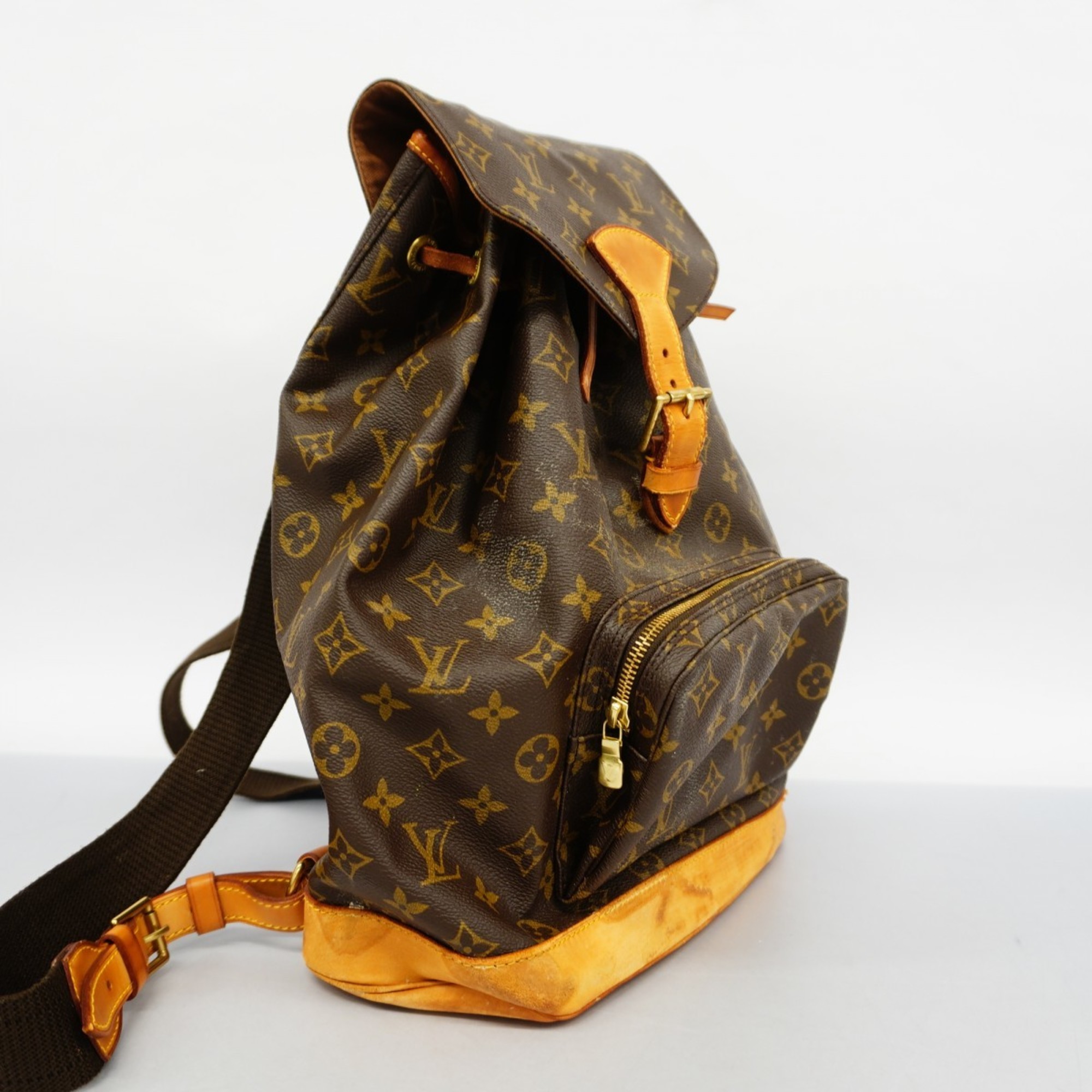 Louis Vuitton Backpack Daypack Monogram Montsouris GM M51135 Brown Women's