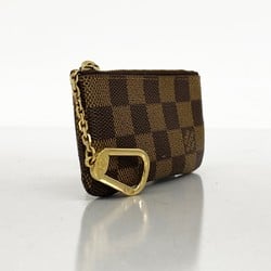 Louis Vuitton Wallet/Coin Case Damier Pochette Cle N62658 Brown Ebene Men's/Women's