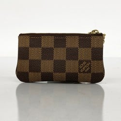 Louis Vuitton Wallet/Coin Case Damier Pochette Cle N62658 Brown Ebene Men's/Women's