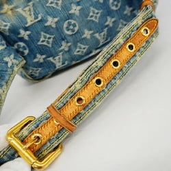 Louis Vuitton Waist Bag Monogram Denim Bum M95347 Blue Women's