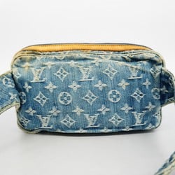 Louis Vuitton Waist Bag Monogram Denim Bum M95347 Blue Women's