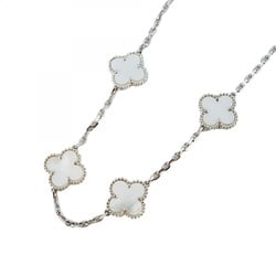 Van Cleef & Arpels Necklace Alhambra Mother of Pearl K18WG White Gold Ladies