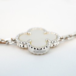 Van Cleef & Arpels Necklace Alhambra Mother of Pearl K18WG White Gold Ladies