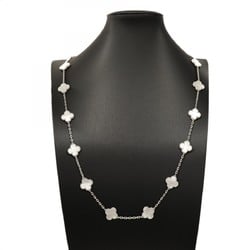 Van Cleef & Arpels Necklace Alhambra Mother of Pearl K18WG White Gold Ladies