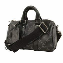 Louis Vuitton Handbag Monogram Eclipse Keepall Bandouliere 25 M46271 Black Men's