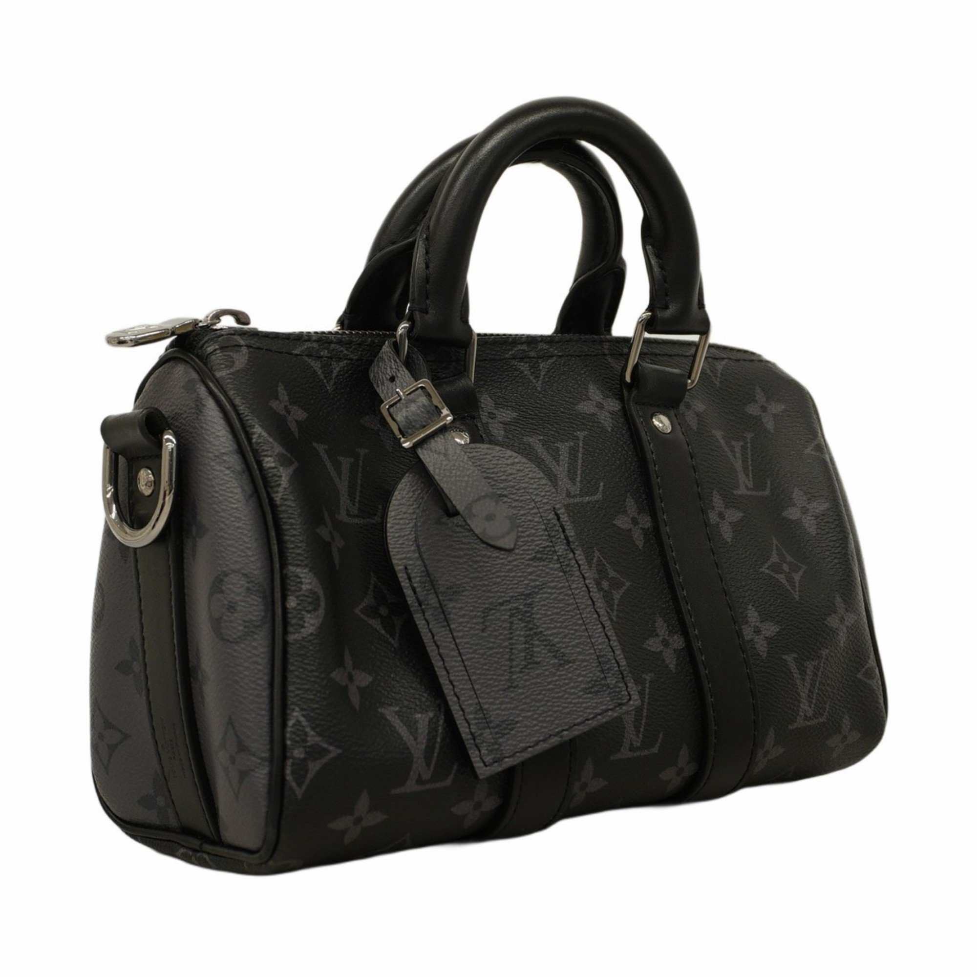 Louis Vuitton Handbag Monogram Eclipse Keepall Bandouliere 25 M46271 Black Men's