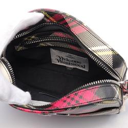 Vivienne Westwood Red Label DERBY CAMERA Shoulder Bag, Faux Leather, Women's, Pink, Black, Multicolor, 4304006YS0012O101