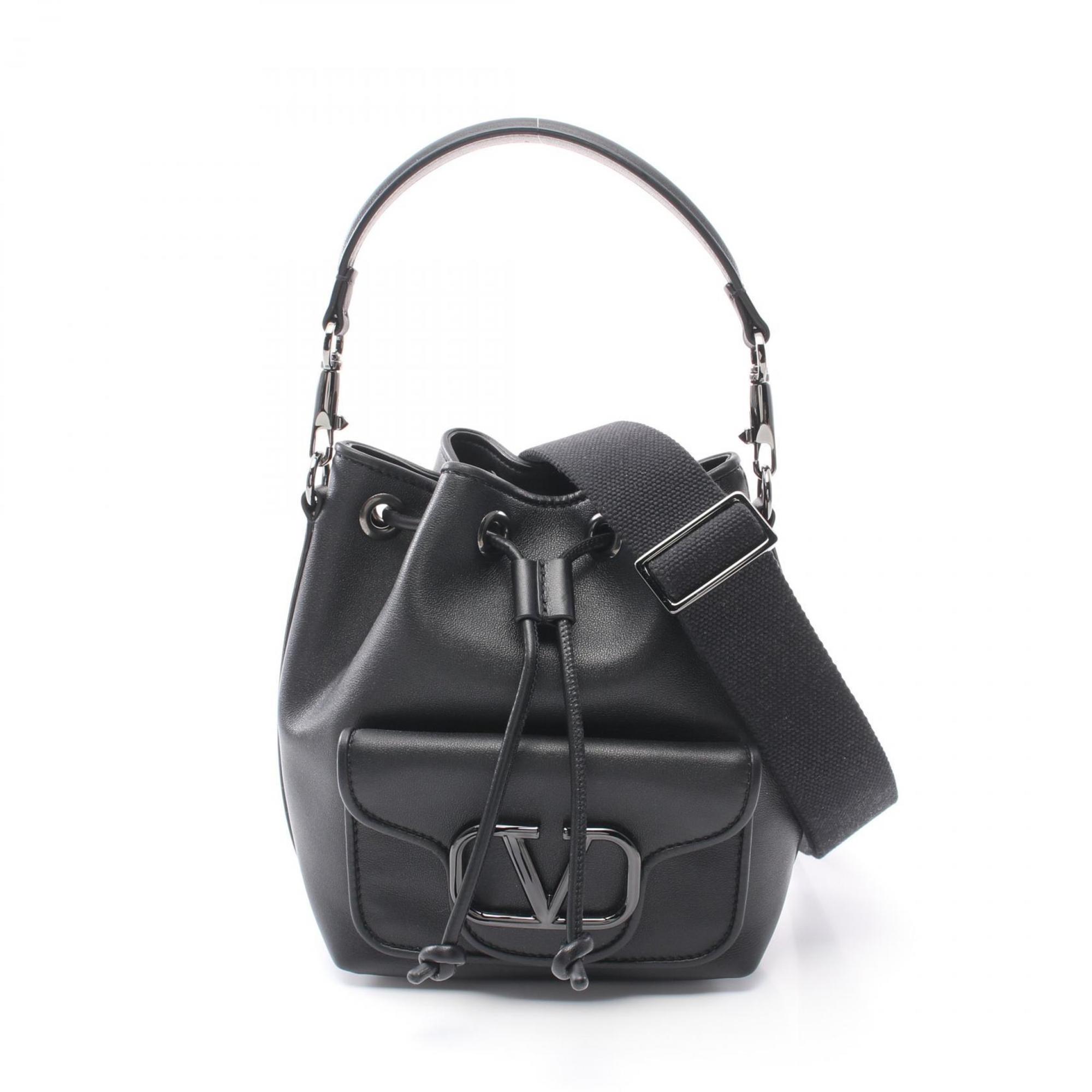 Valentino Loco Satchel Handbag Bag Leather Women's Black 4W2B0M94FWG0NO