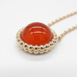 Van Cleef & Arpels Perlée Couleur Pendant Necklace K18PG (Pink Gold) Carnelian Women's Orange VCARP4DO00