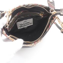 Vivienne Westwood Red Label Square Shoulder Bag, Coated Canvas, Women's, Beige, Multicolor, 51160005US001KD101