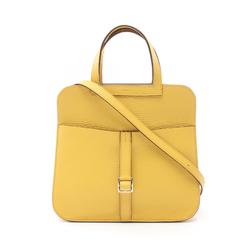 Hermes HERMES Arzan 25 Handbag Bag Taurillon Clemence Women's Yellow 082027CK