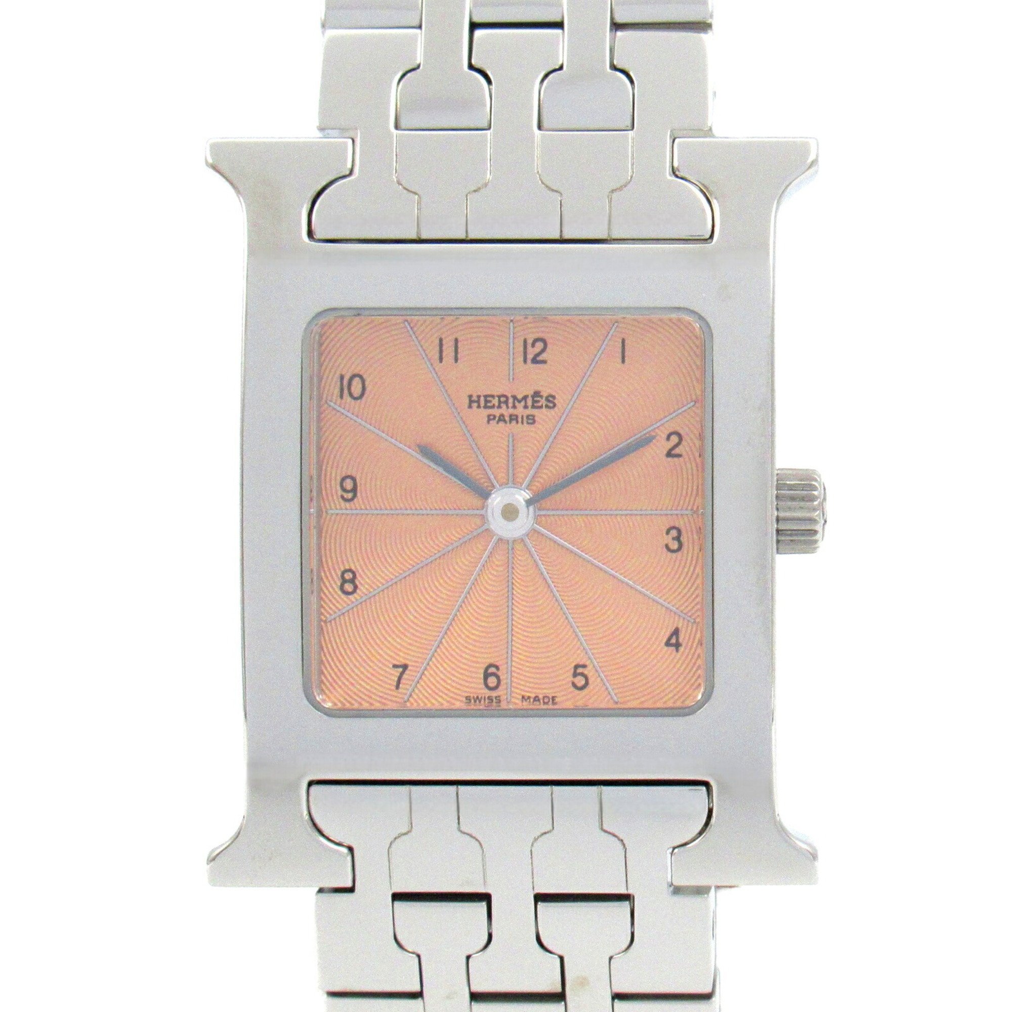 Hermes HERMES H Watch Wristwatch Stainless Steel Ladies Orange HH1.210