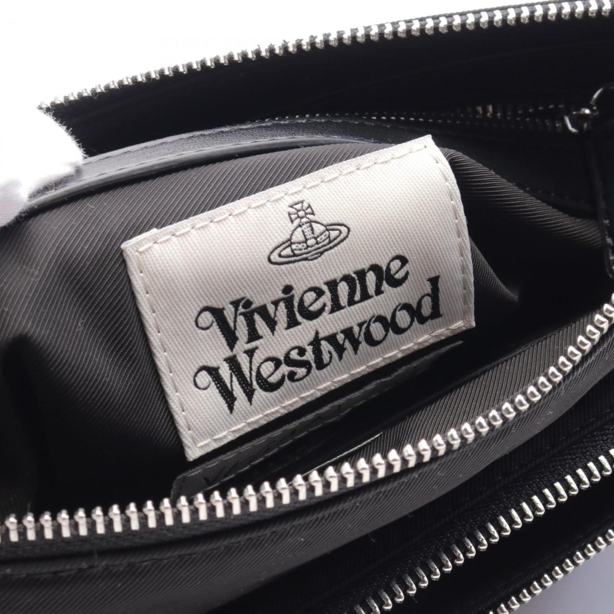 Vivienne Westwood Red Label PENNY DOUBLE POUCH Shoulder Bag Nylon Women's Black 43030093UW001YN401