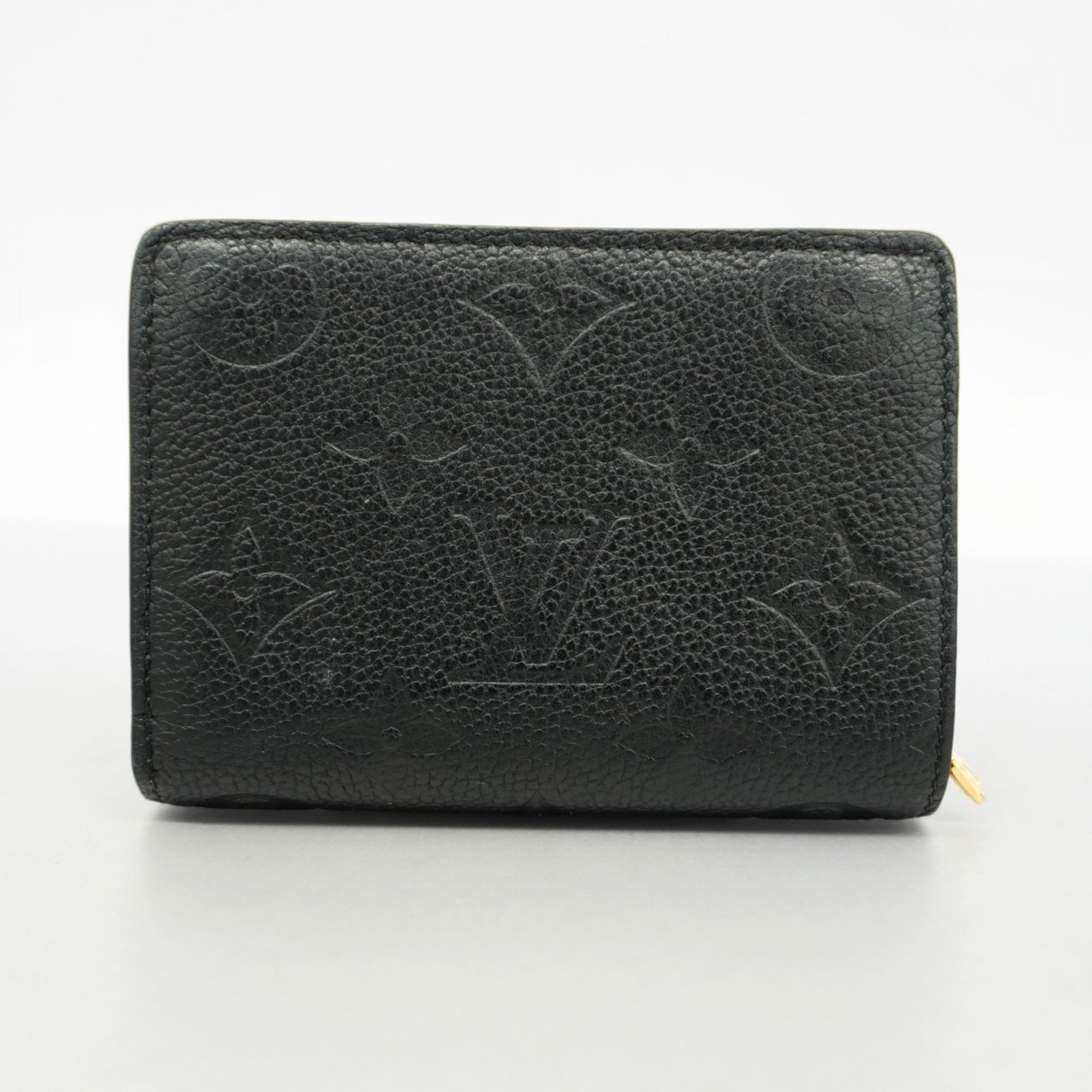 Louis Vuitton Wallet Monogram Empreinte Portefeuille M80151 Noir Ladies