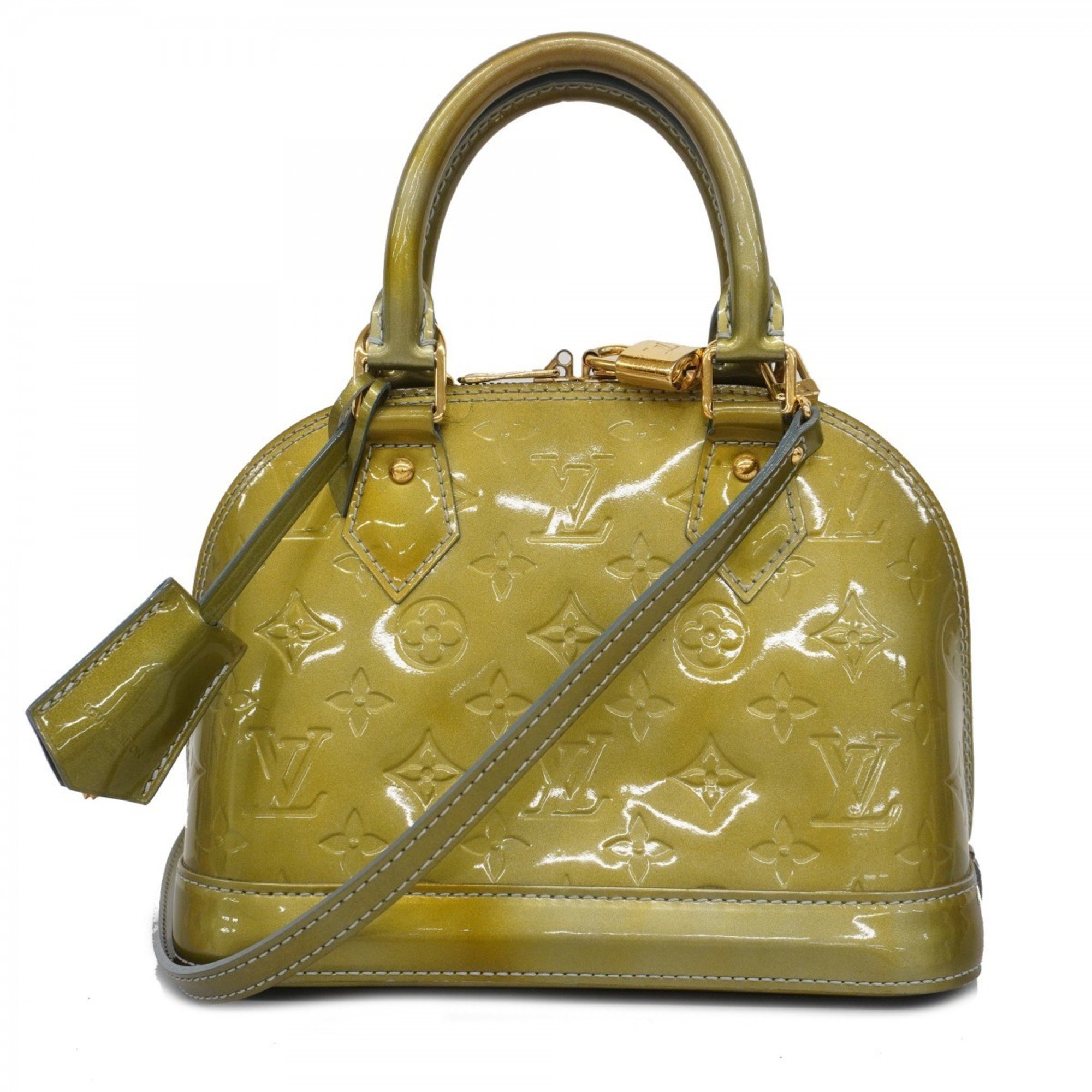 Louis Vuitton Handbag Vernis Alma BB M91557 Givre Ladies