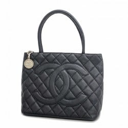 Chanel Tote Bag Reproduction Caviar Skin Black Women's