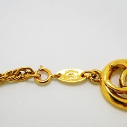 Chanel Bracelet Coco Mark Circle GP Plated Gold Ladies