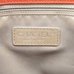 Chanel Tote Bag Matelasse Caviar Skin Red Women's