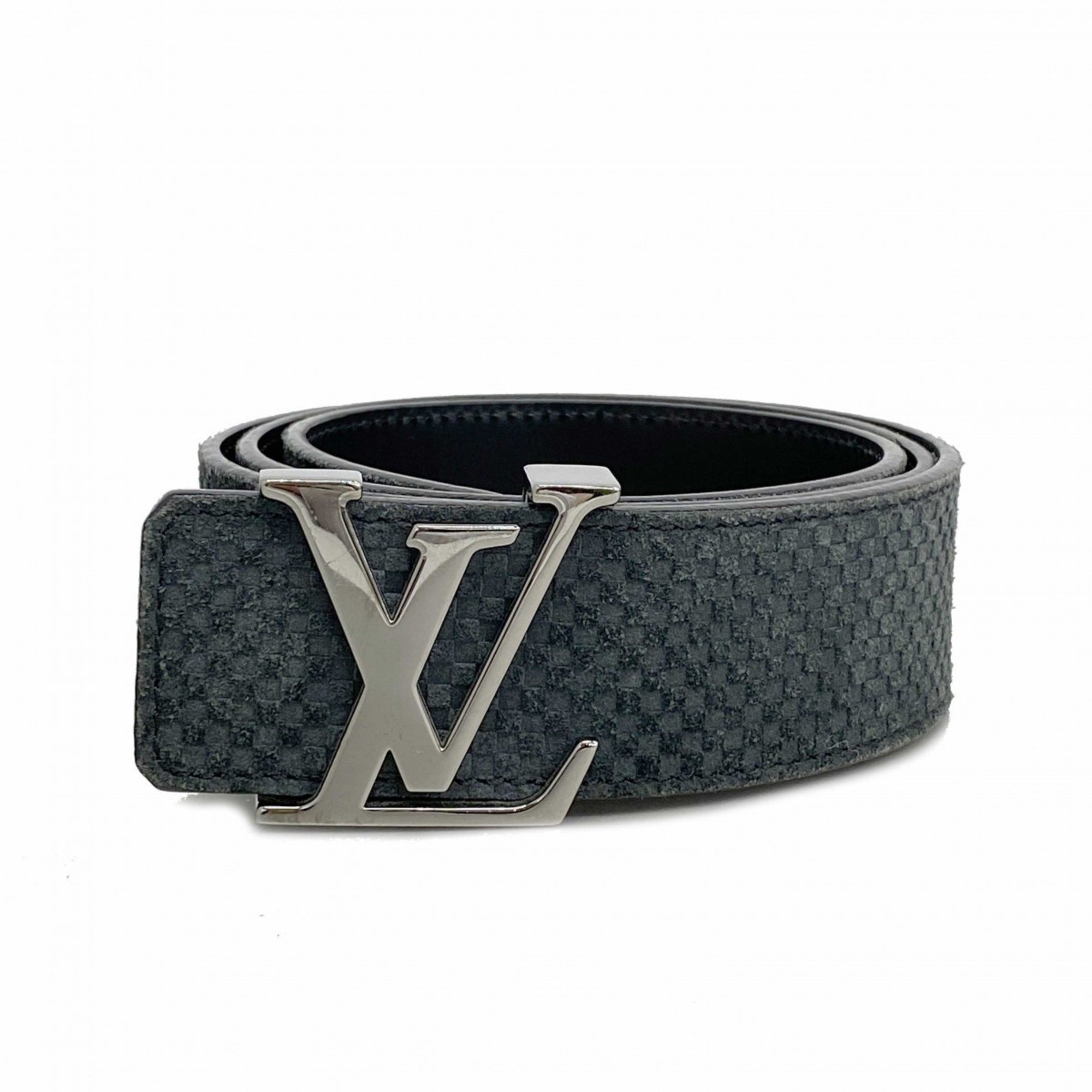 Louis Vuitton Belt Micro Damier Santur LV Initial M6875 Noir Men's