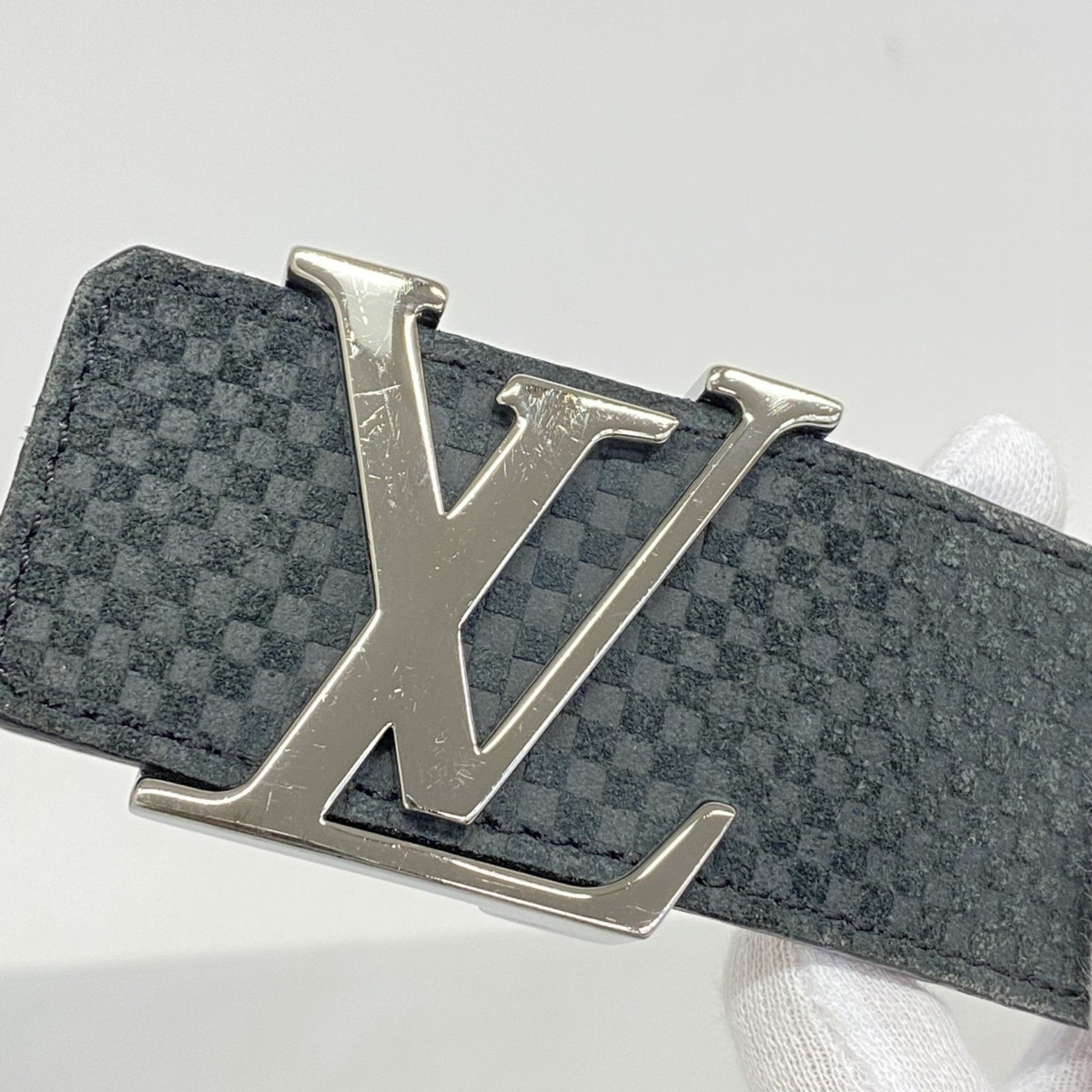 Louis Vuitton Belt Micro Damier Santur LV Initial M6875 Noir Men's