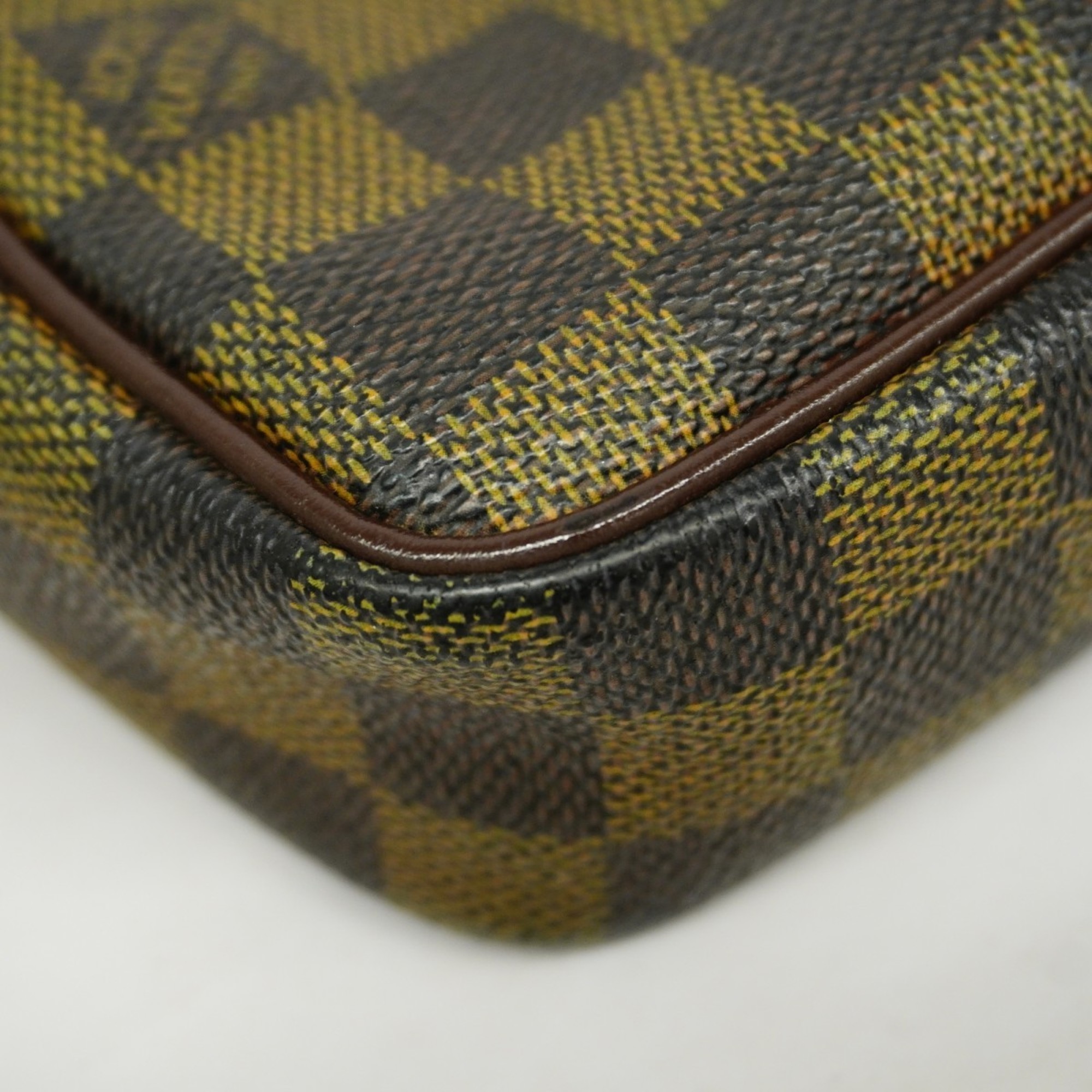 Louis Vuitton Clutch Bag Damier Pochette Biem Macao N61739 Ebene Men's