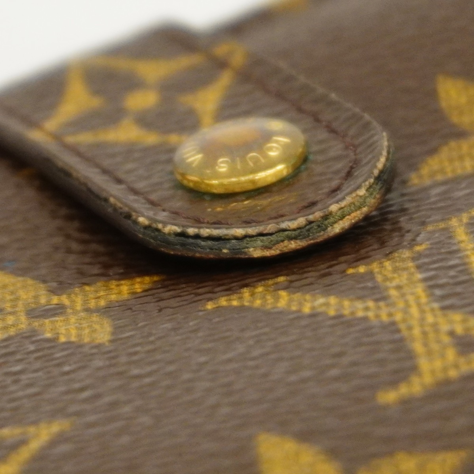 Louis Vuitton Wallet Monogram Porte Monnaie Biennois M61663 Brown Ladies