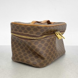 Celine Vanity Bag Macadam Brown Women's