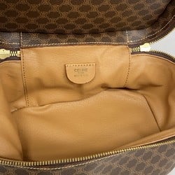 Celine Vanity Bag Macadam Brown Women's