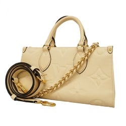 Louis Vuitton Handbag Monogram Empreinte On the Go EW M23698 Creme Ladies