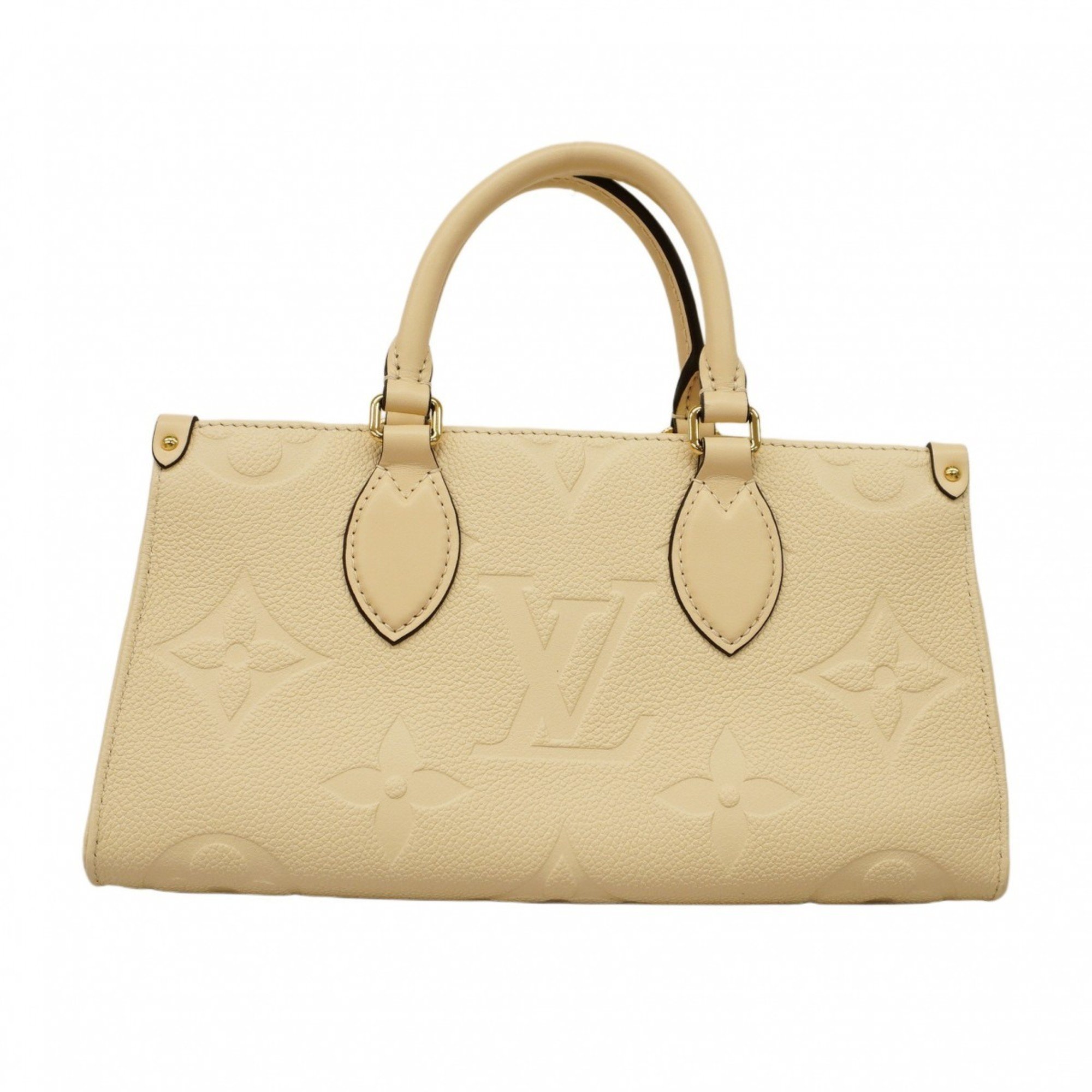 Louis Vuitton Handbag Monogram Empreinte On the Go EW M23698 Creme Ladies