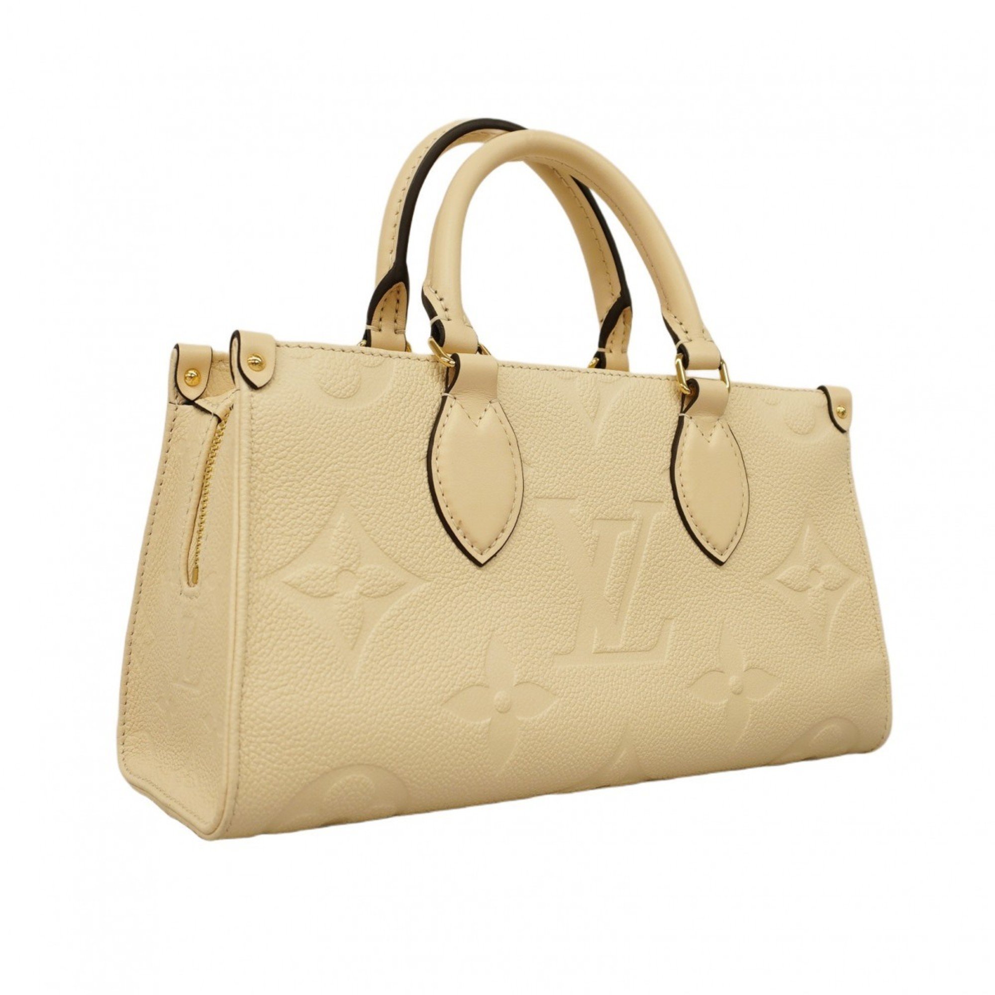 Louis Vuitton Handbag Monogram Empreinte On the Go EW M23698 Creme Ladies