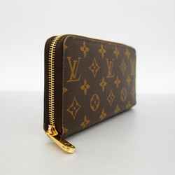 Louis Vuitton Long Wallet Monogram Limited Edition Color Zippy M83218 Brown Matcha Women's