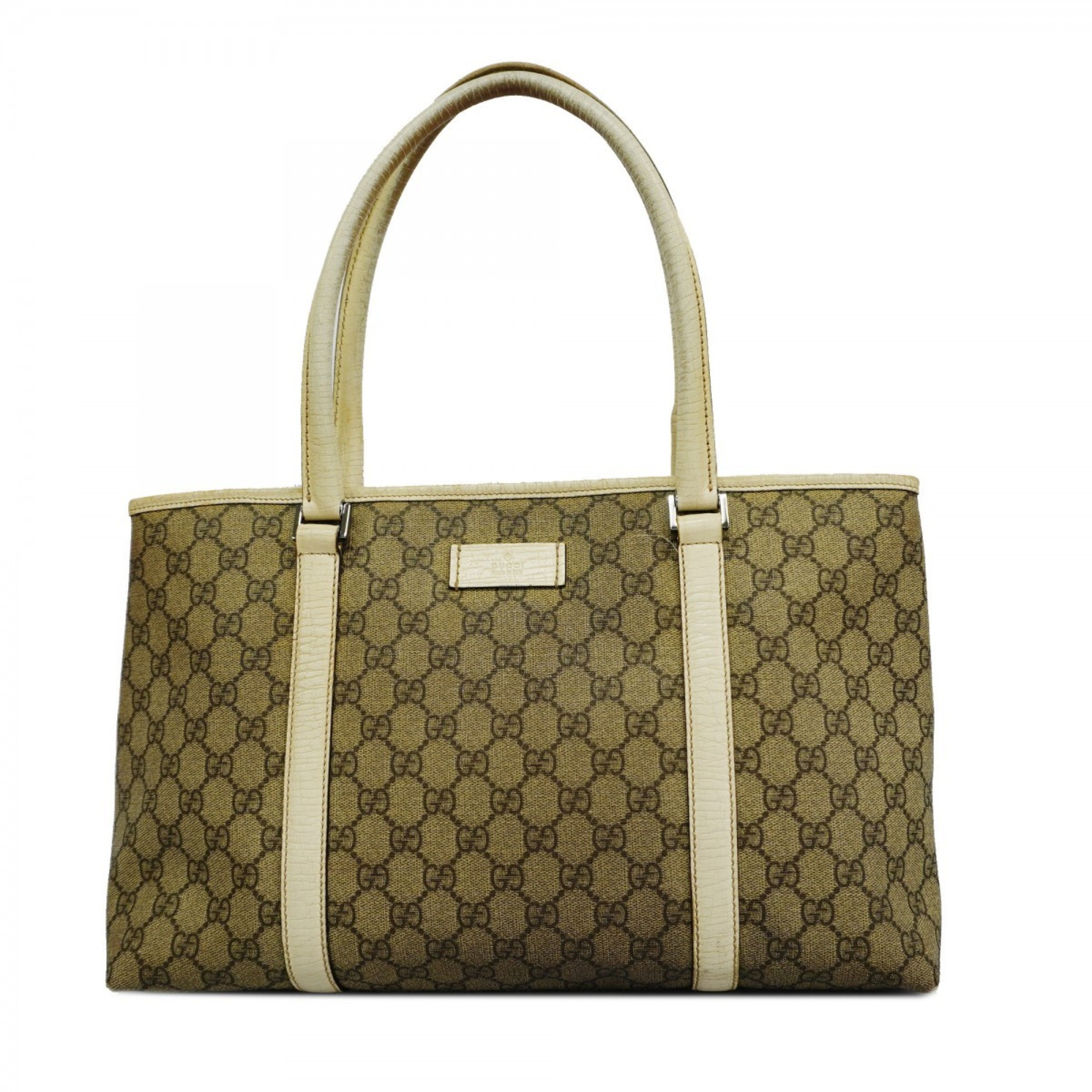 Gucci Tote Bag GG Supreme 114595 Brown Women's