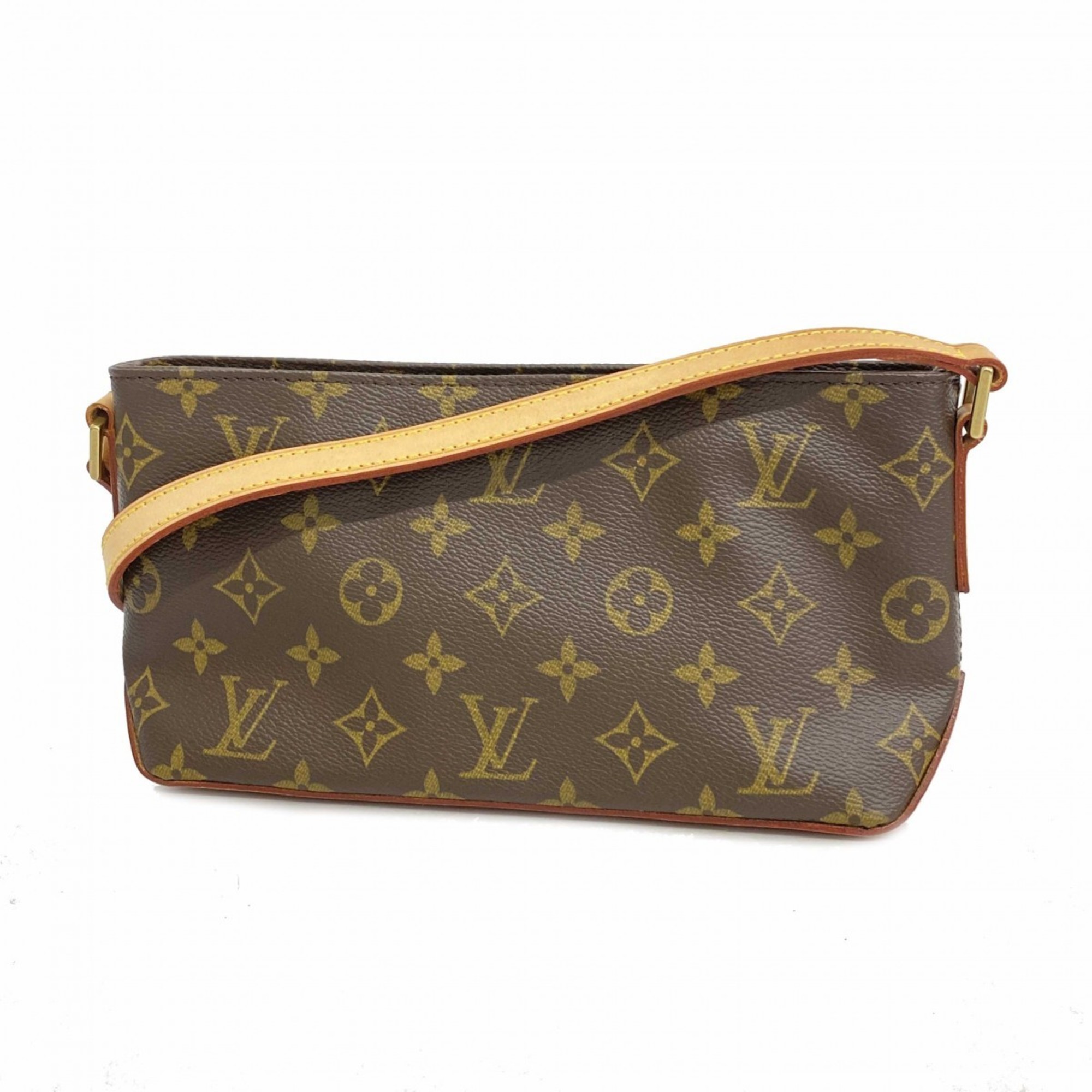 Louis Vuitton Shoulder Bag Monogram Trotter M51240 Brown Ladies