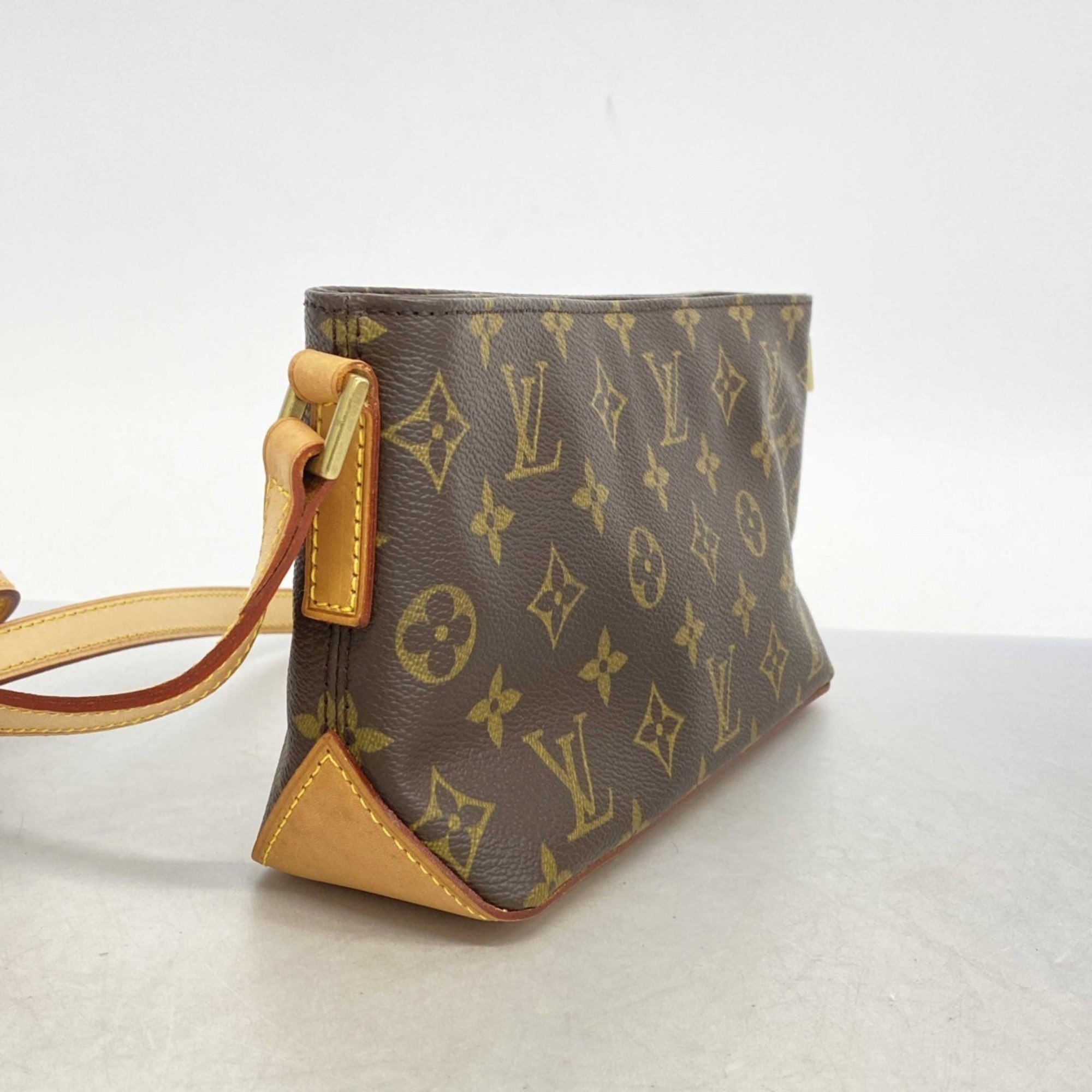 Louis Vuitton Shoulder Bag Monogram Trotter M51240 Brown Ladies