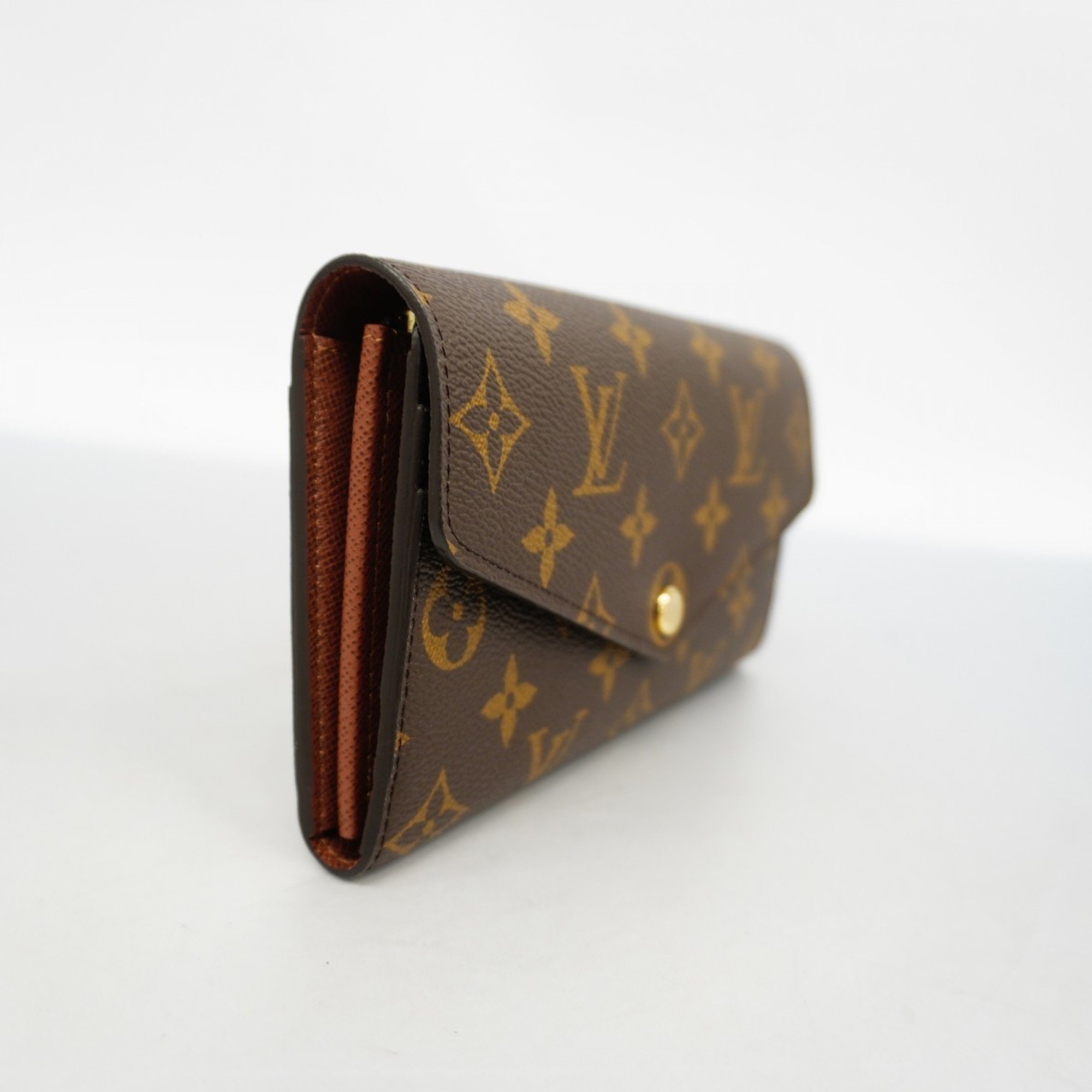 Louis Vuitton Long Wallet Monogram Portefeuille Sarah M60531 Brown Ladies