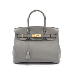 Hermes HERMES Birkin 30 Handbag Bag Togo Women's Grey