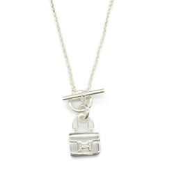 Hermes HERMES Amulet Constance Necklace Silver 925 Women's