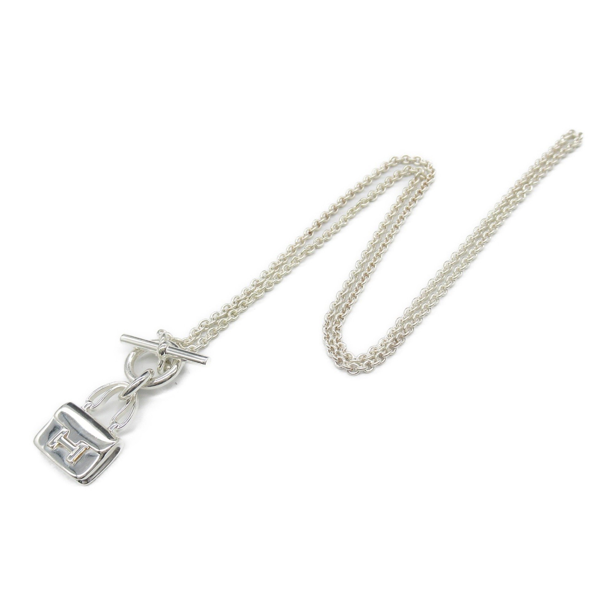 Hermes HERMES Amulet Constance Necklace Silver 925 Women's