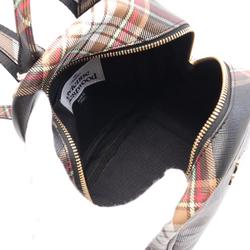 Vivienne Westwood Red Label TARTAN BACKPACK Rucksack Backpack Bag Faux Leather Women's Brown Black Multicolor 4301007EUS001KD101