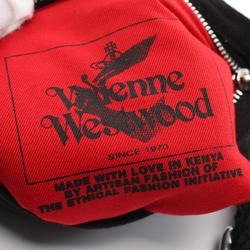 Vivienne Westwood Red Label JONES SQUARE CROSSBODY Shoulder Bag Canvas Women's Black 4304006XW00IWN401