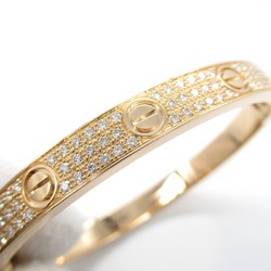 Cartier Love Bracelet Pavé Diamond K18PG (Pink Gold) Ladies Clear N6036917