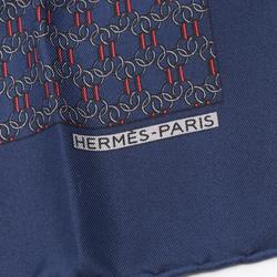 Hermes HERMES Petit Carre 45 Scarf Silk Women's Navy Multicolor