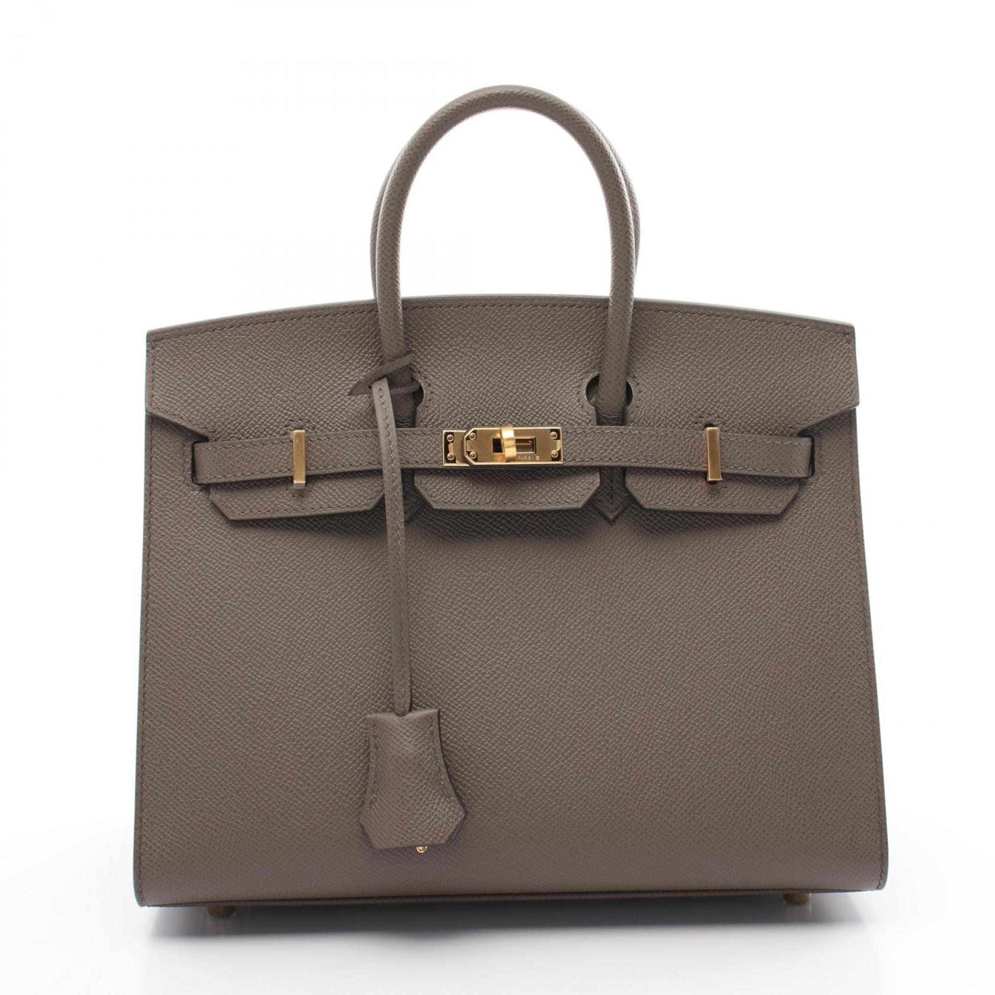 Hermes HERMES Birkin Serie 25 Handbag Bag Epsom Leather Women's Grey 079234CC