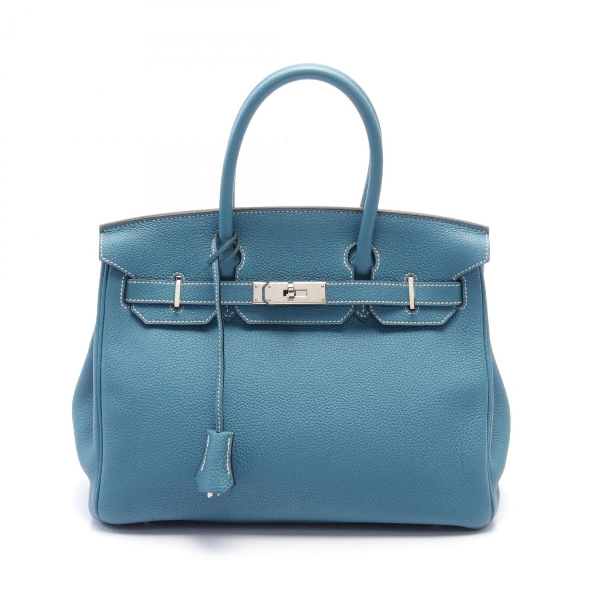 Hermes HERMES Birkin 30 Handbag Bag Togo Women's Blue