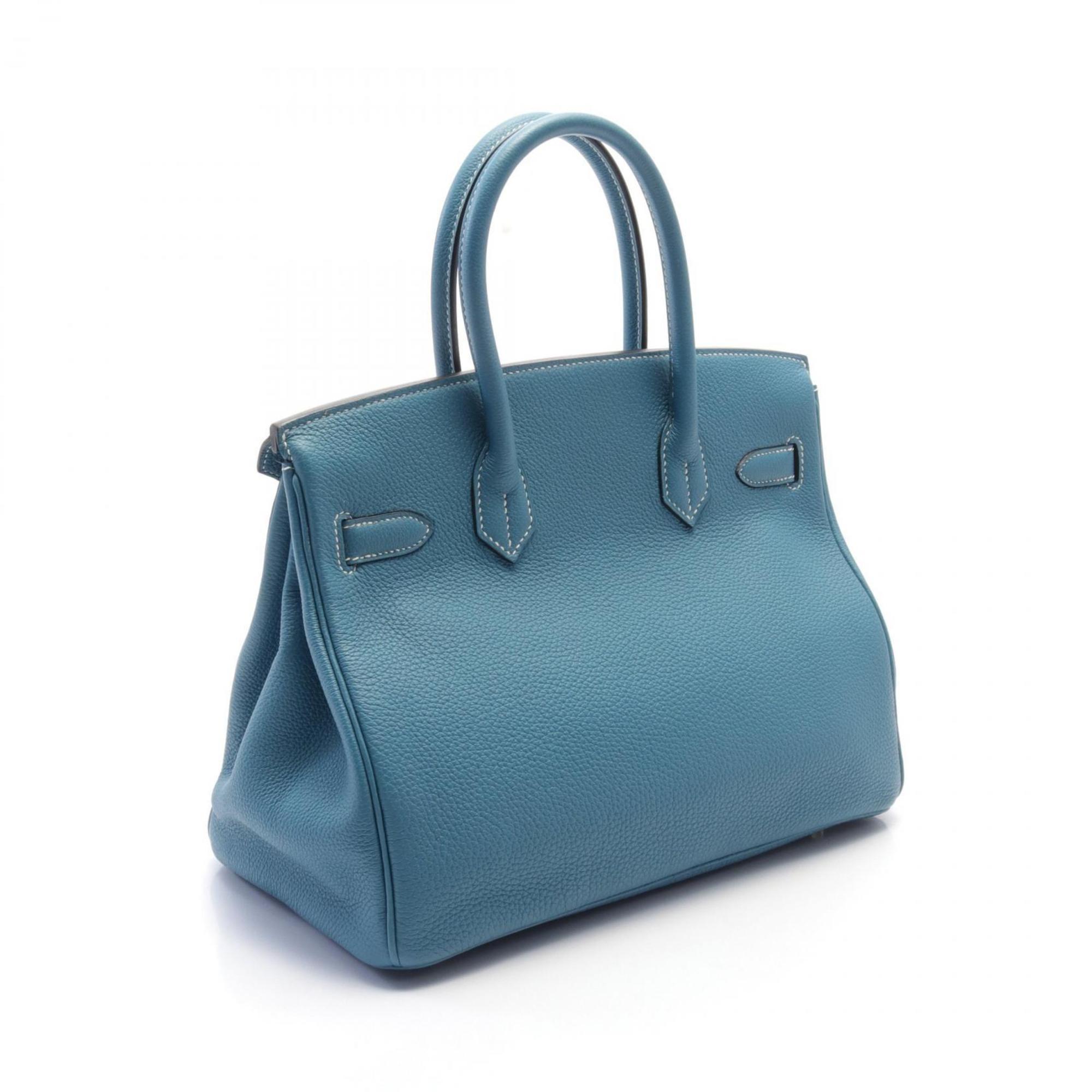 Hermes HERMES Birkin 30 Handbag Bag Togo Women's Blue