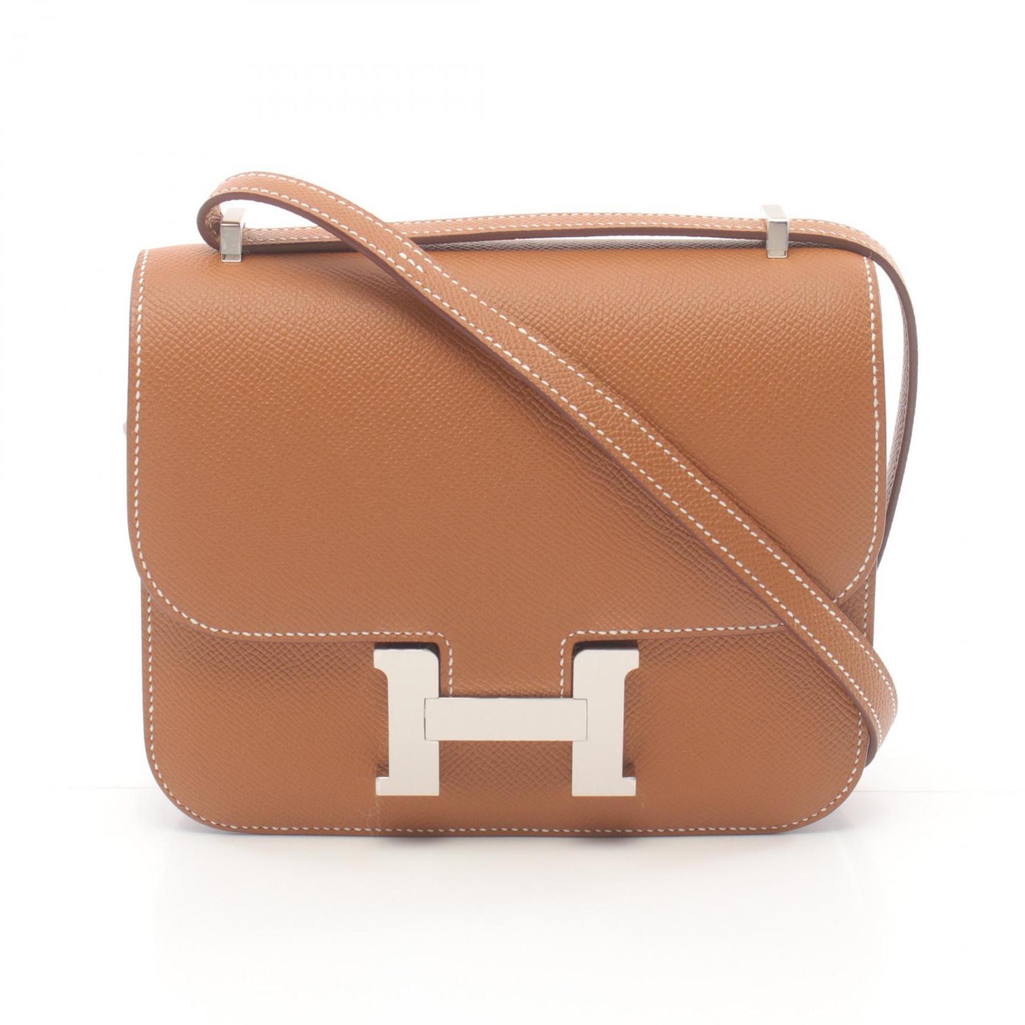 Hermes HERMES Constance Shoulder Bag Epsom Leather Women's Brown 083905CK