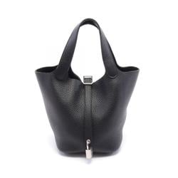 Hermes HERMES Picotin Lock PM Handbag Bag Taurillon Clemence Women's Black