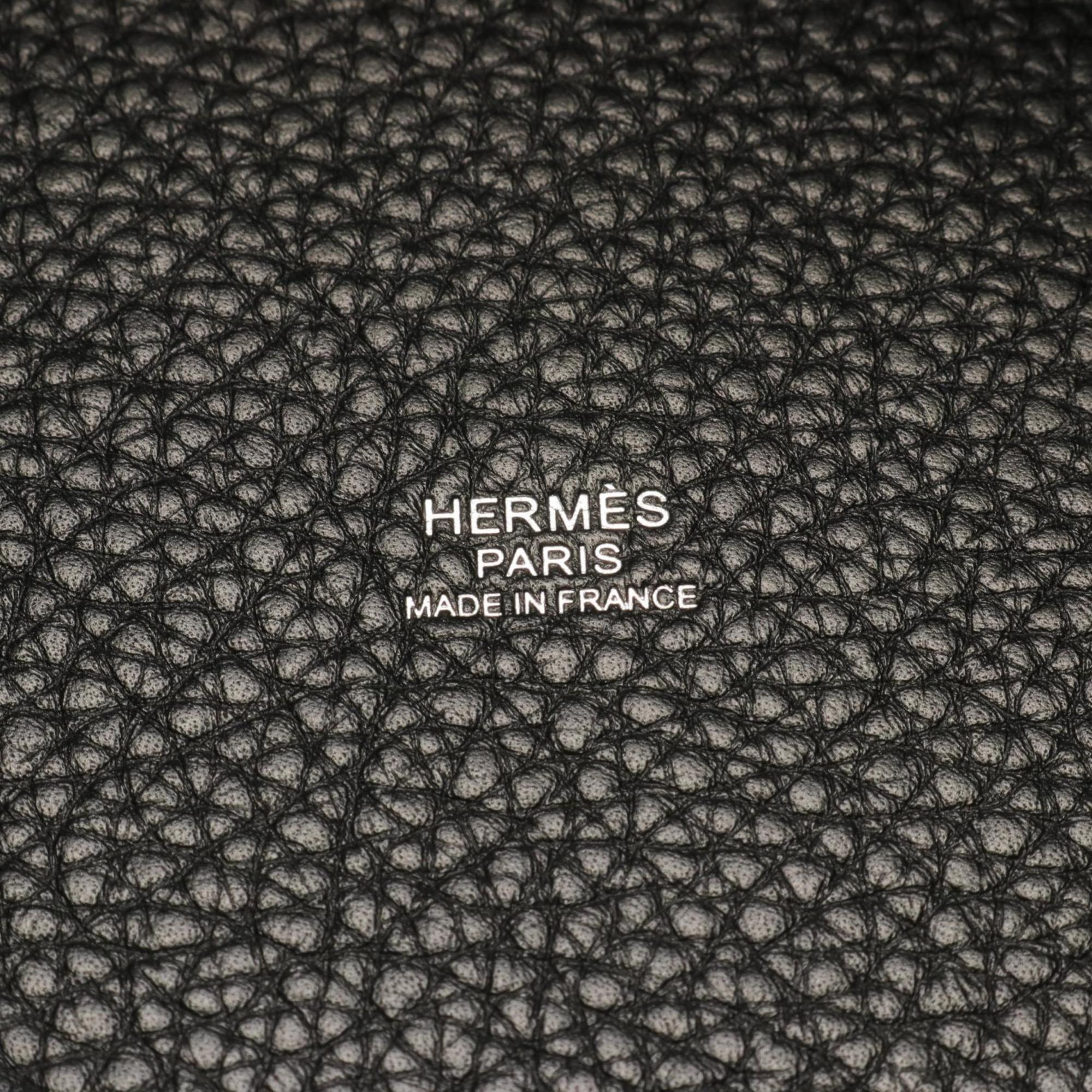 Hermes HERMES Picotin Lock PM Handbag Bag Taurillon Clemence Women's Black